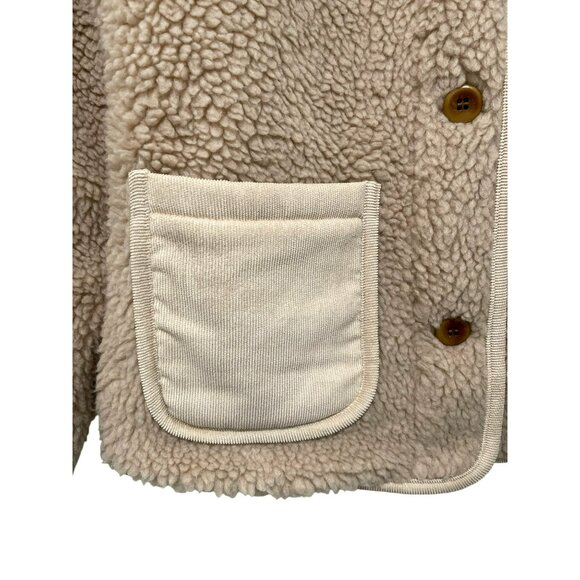 Alex Mill Sherpa Fleece Work Teddy Barn Coat Size Large Jacket NEW - Picture 6 of 9